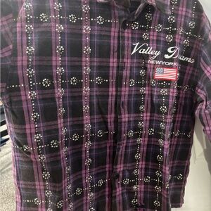 Valley Dreams Plaid Shirt with Embellishments